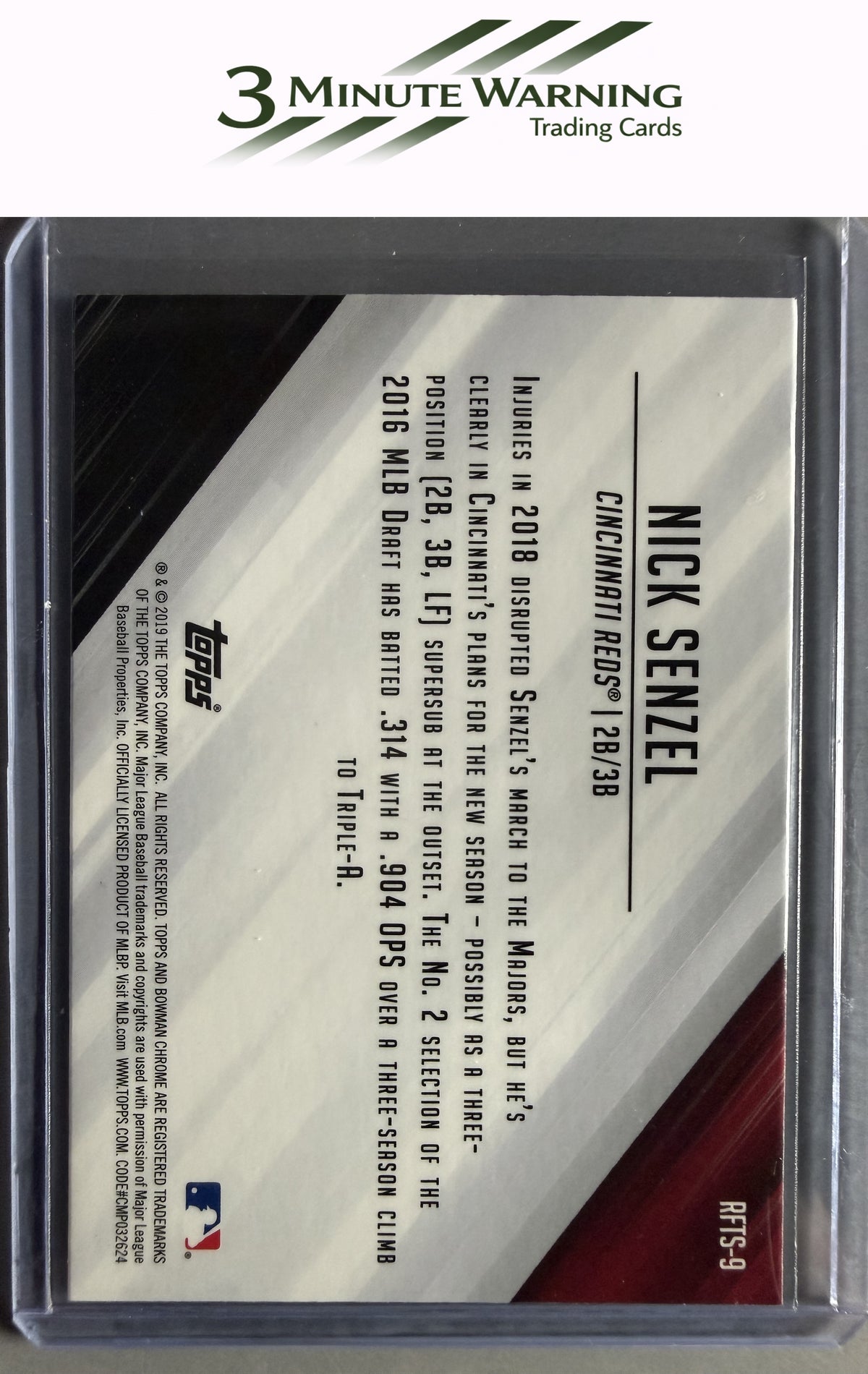 2019 Bowman #RFTS-9 Nick Senzel Ready for the Show