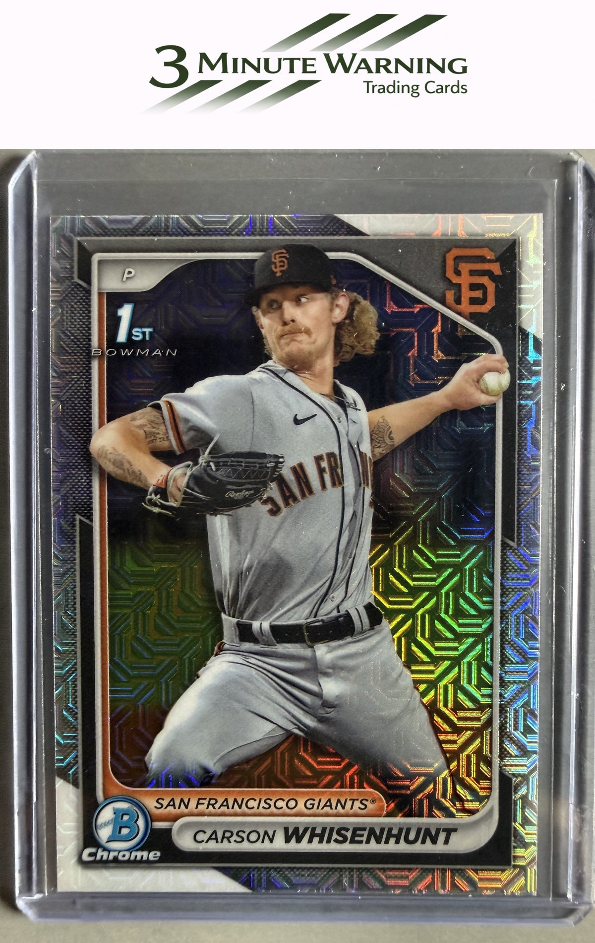 2024 Bowman #BCP-96 Carson Whisenhunt Chrome Prospects Mojo Refractor