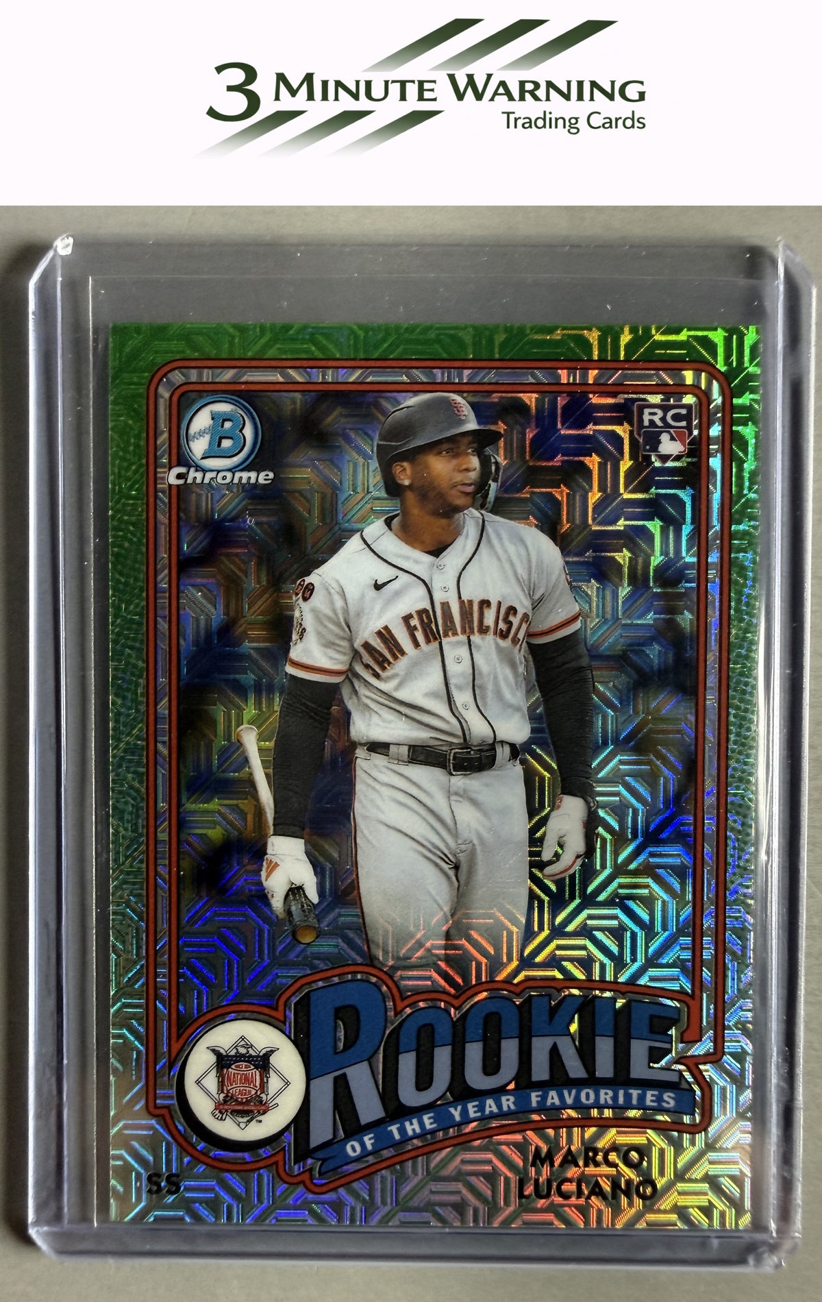 2024 Bowman #ROY-11 Marco Luciano Rookie of the Year Favorites Mojo Refractor