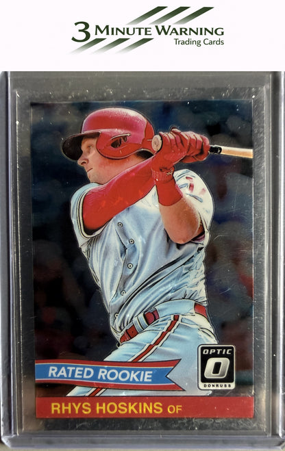 2018 Donruss Optic #RR8 Rhys Hoskins Rated Rookie Retro 1984