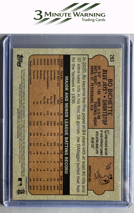 2021 Topps Heritage #293 Bo Bichette