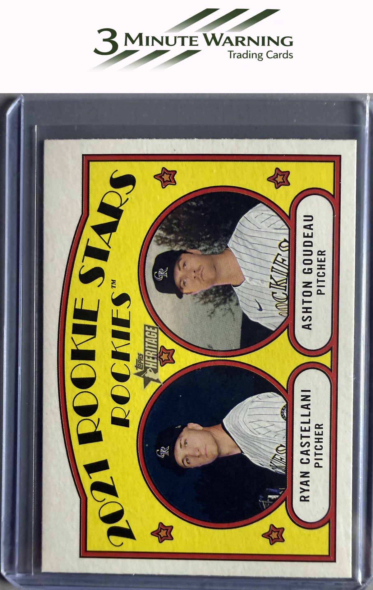 2021 Topps Heritage #287 Rockies 2021 Rookie Stars