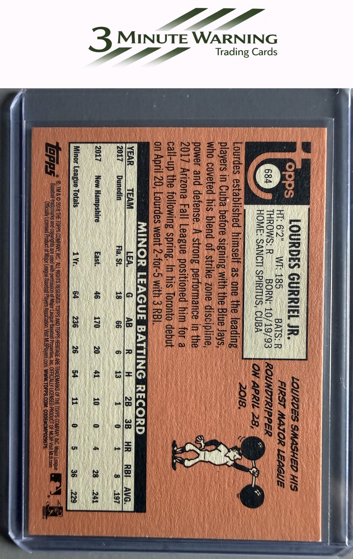 2018 Topps Heritage #684 Lourdes Gurriel Jr.