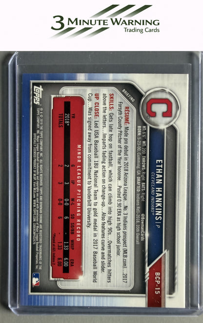 2019 Bowman #BCP-15 Ethan Hankins Chrome Prospects