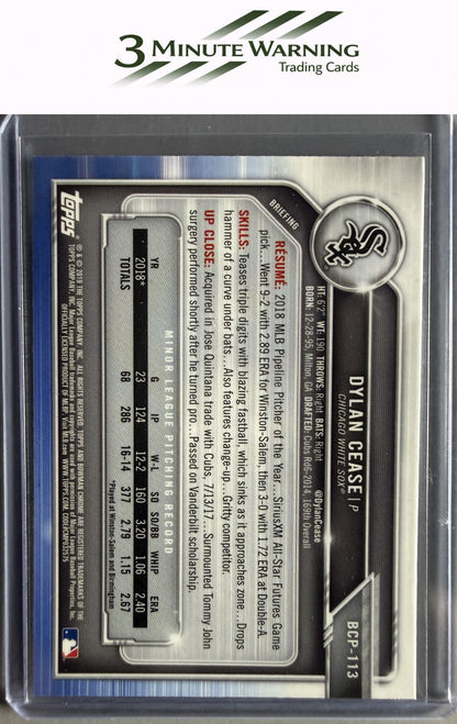 2019 Bowman #BCP-113 Dylan Cease Chrome Prospects