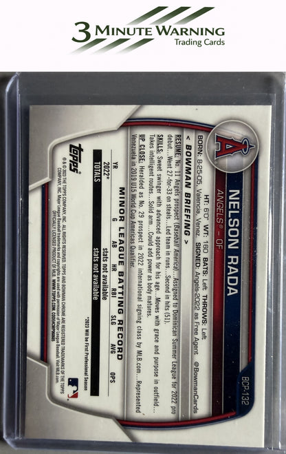 2023 Bowman #BCP-132 Nelson Rada Chrome Prospects
