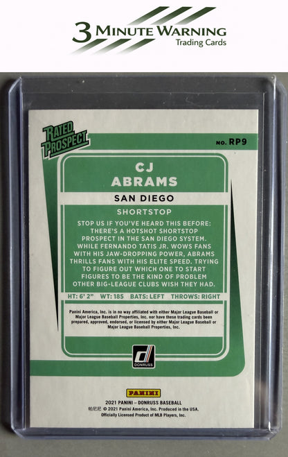 2021 Donruss #RP9 CJ Abrams Rated Prospects Rapture