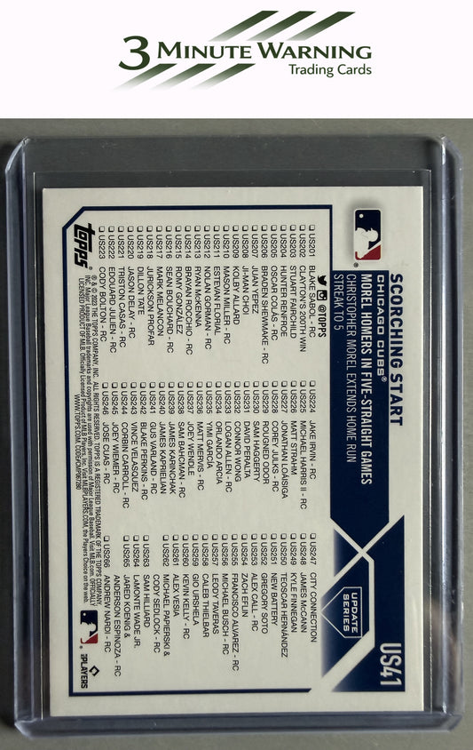 2023 Topps Update #US41 Scorching Start Royal Blue