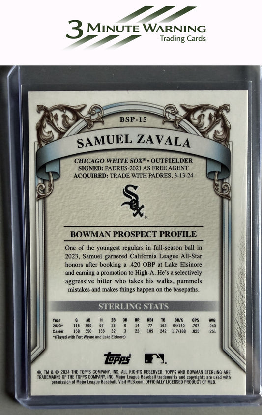 2024 Bowman Sterling #BSP-15 Samuel Zavala