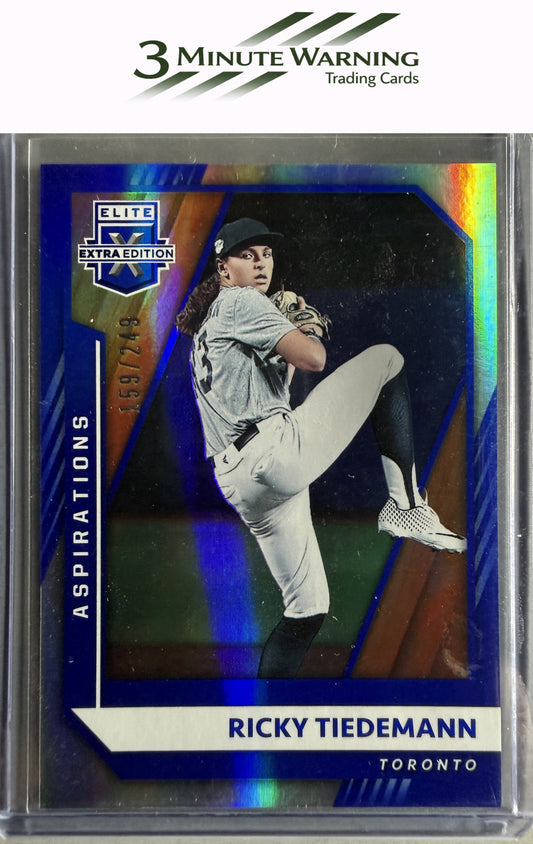 2021 Panini Elite Extra Edition #91 Ricky Tiedemann Aspirations Blue #/249
