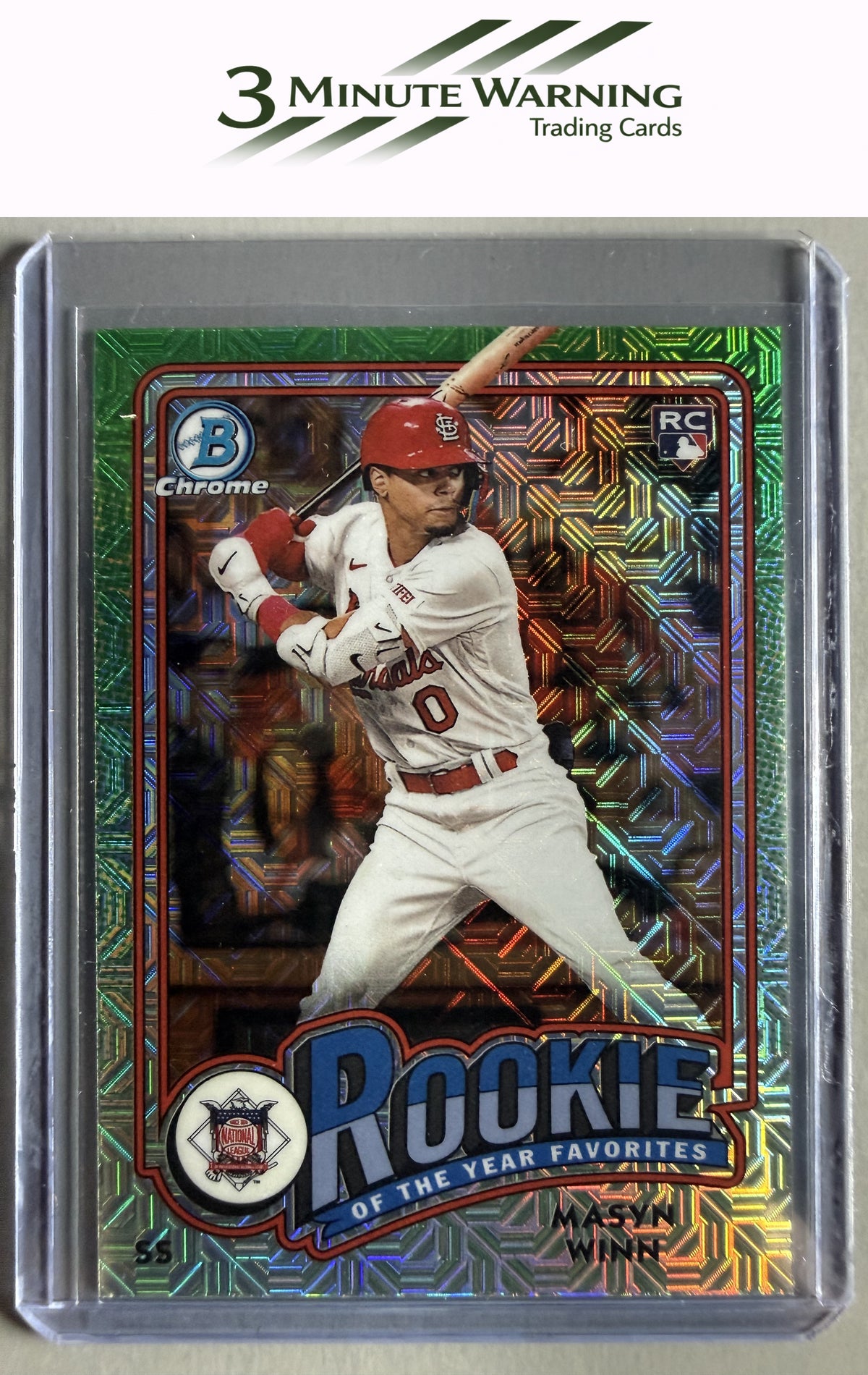 2024 Bowman #ROY-3 Masyn Winn Rookie of the Year Favorites Mojo Refractor