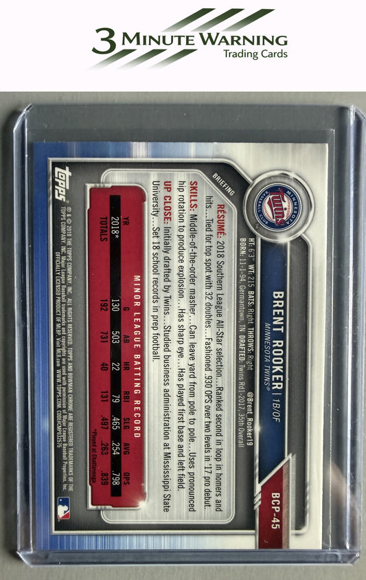 2019 Bowman #BCP-45 Brent Rooker Chrome Prospects