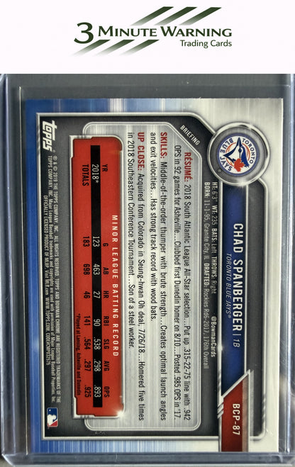 2019 Bowman #BCP-87 Chad Spanberger Chrome Prospects