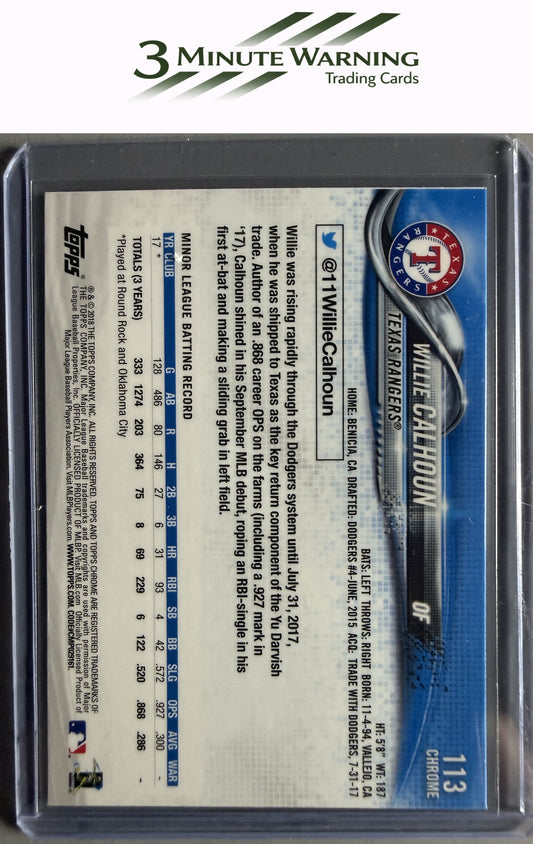 2018 Topps Chrome #113 Willie Calhoun