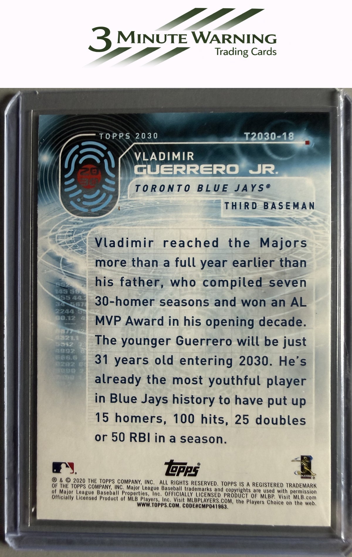 2020 Topps #T2030-18 Vladimir Guerrero Jr. Topps 2030