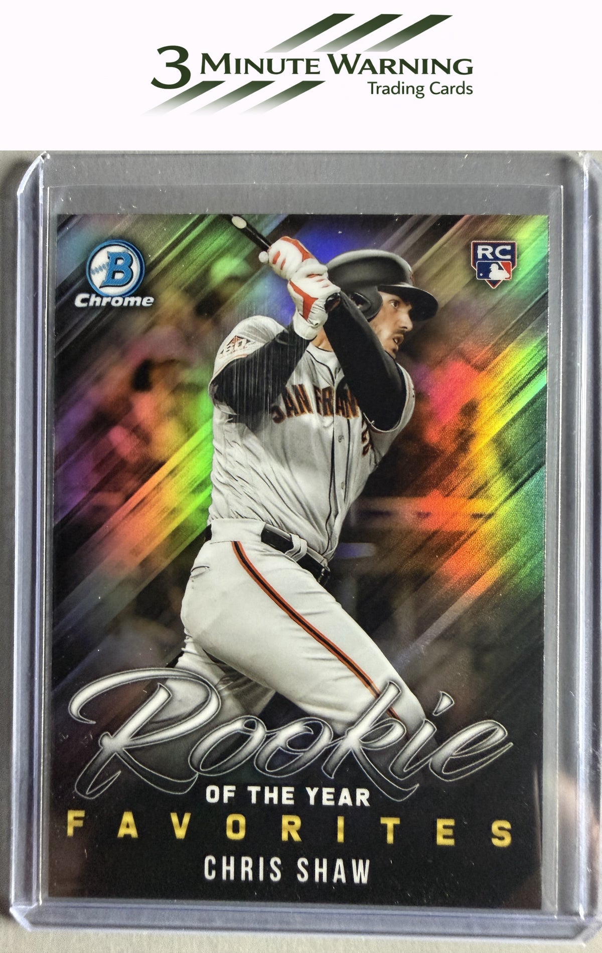 2019 Bowman #ROYF-8 Chris Shaw Rookie of the Year Favorites