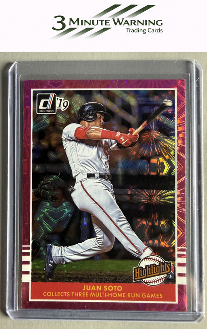 2019 Donruss #H8 Juan Soto Highlights Pink Fireworks