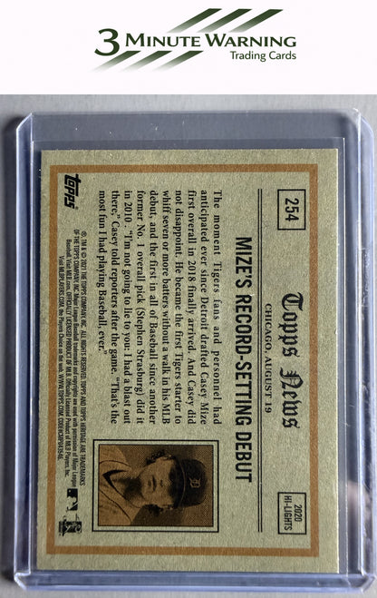2021 Topps Heritage #254 Casey Mize