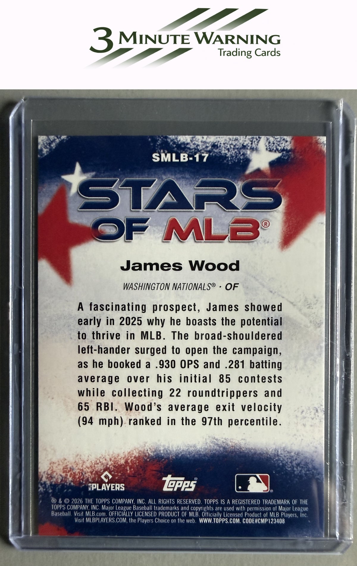 2026 Topps #SMLB-17 James Wood Stars of MLB