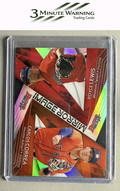2017 Bowman's Best #MI-20 Carlos Correa / Royce Lewis Mirror Image