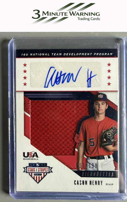 2019 Panini Stars & Stripes USA Baseball #USA-EV Cason Henry  #/199