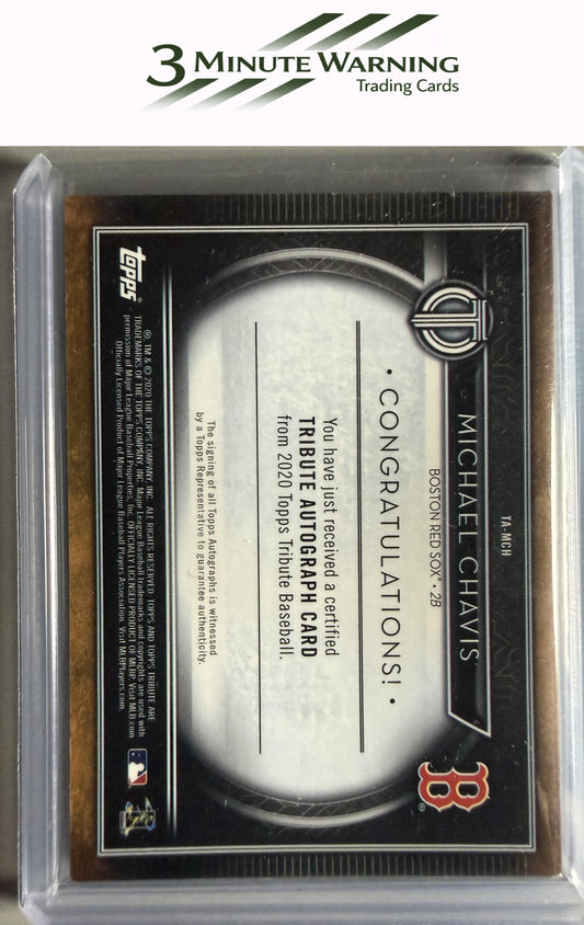 2020 Topps Tribute #TA-MCH Michael Chavis Autographs Blue #/150