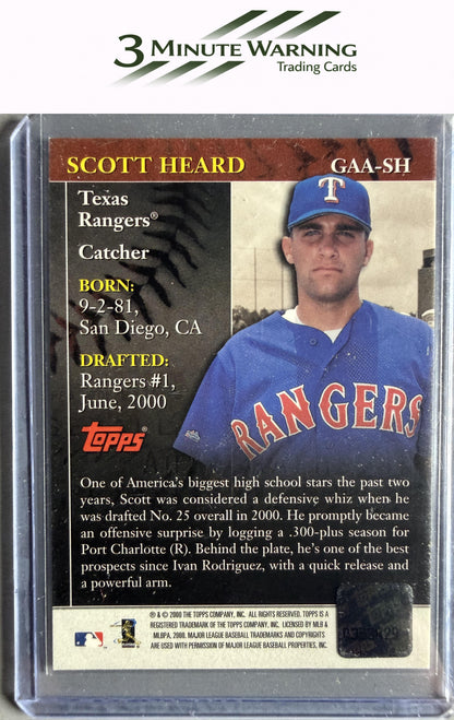 2001 Topps #GAA-SH Scott Heard Golden Anniversary Autographs