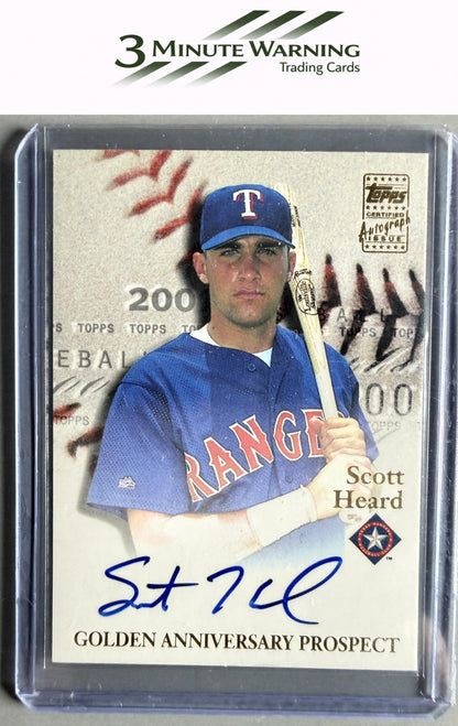 2001 Topps #GAA-SH Scott Heard Golden Anniversary Autographs