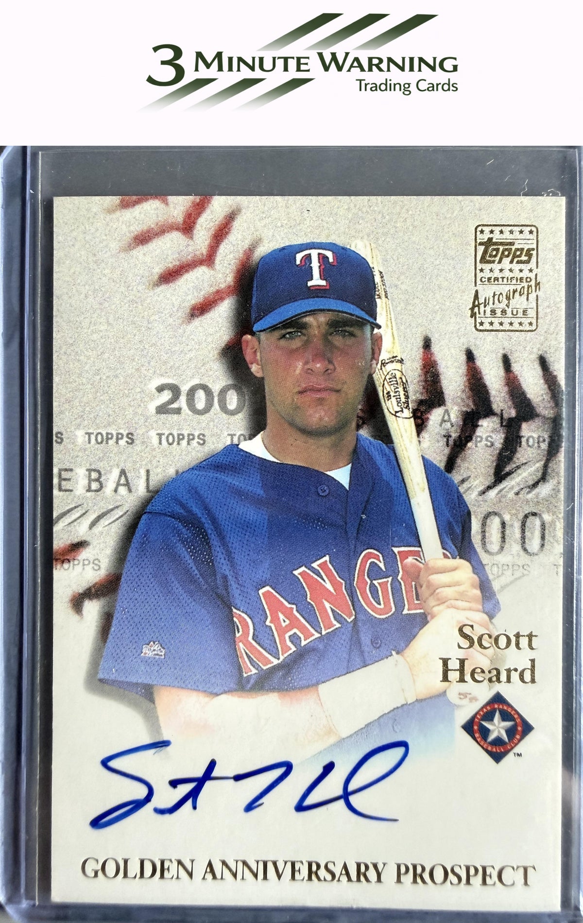 2001 Topps #GAA-SH Scott Heard Golden Anniversary Autographs