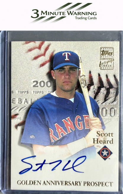 2001 Topps #GAA-SH Scott Heard Golden Anniversary Autographs