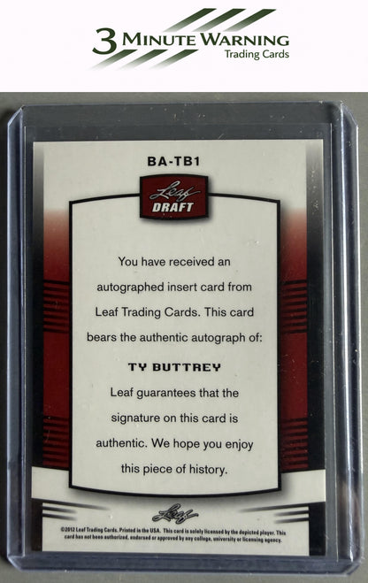 2012 Leaf Metal Draft #BA-TB1 Ty Buttrey
