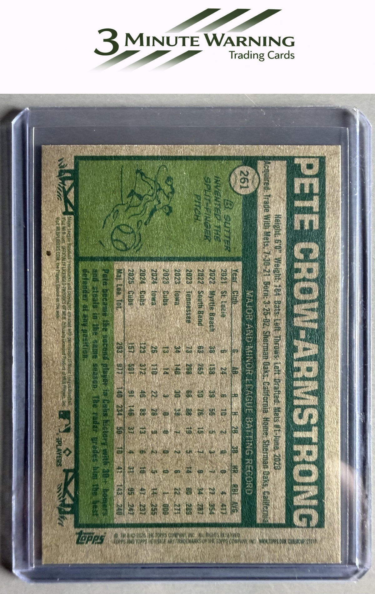 2026 Topps Heritage #261 Pete Crow-Armstrong