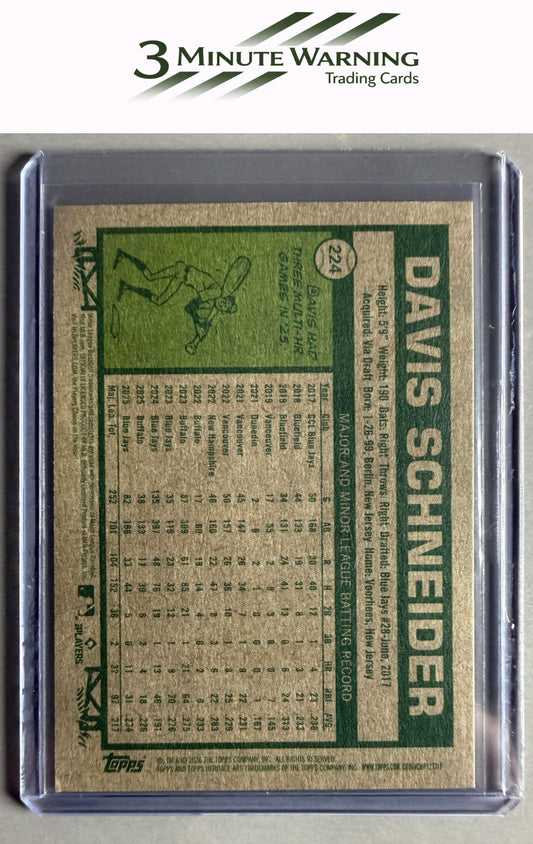 2026 Topps Heritage #224 Davis Schneider