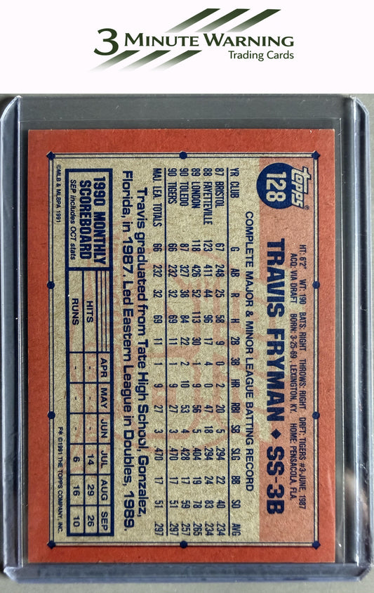 1991 Topps #128 Travis Fryman