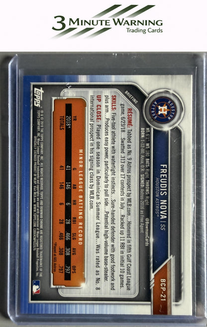 2019 Bowman #BCP-21 Freudis Nova Chrome Prospects