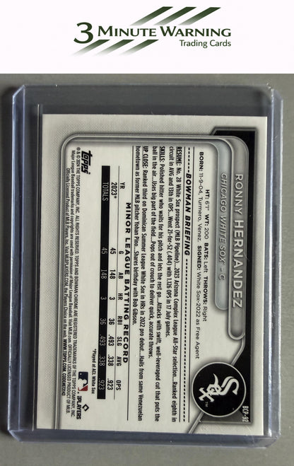2024 Bowman #BCP-92 Ronny Hernandez Chrome Prospects