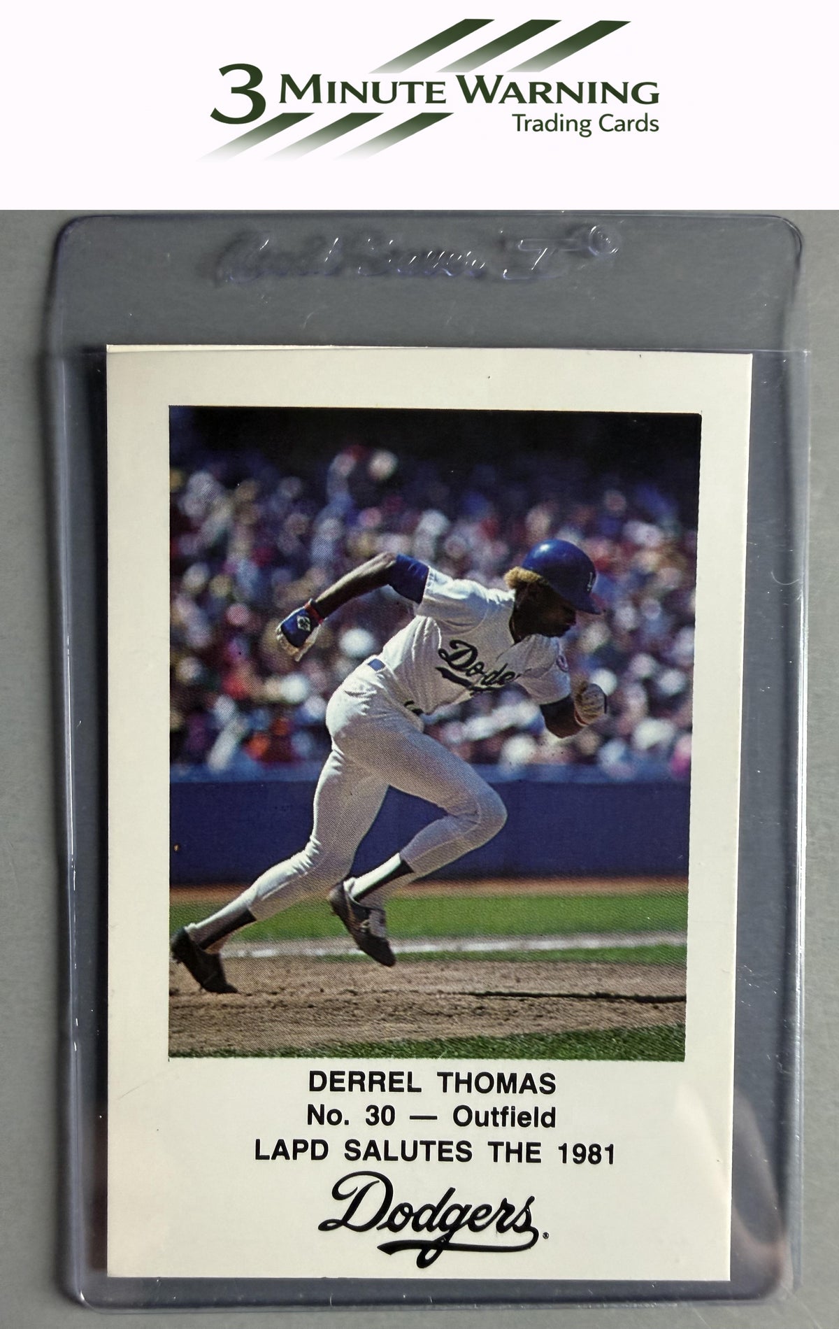 1981 Los Angeles Dodgers Police #NNO Derrel Thomas