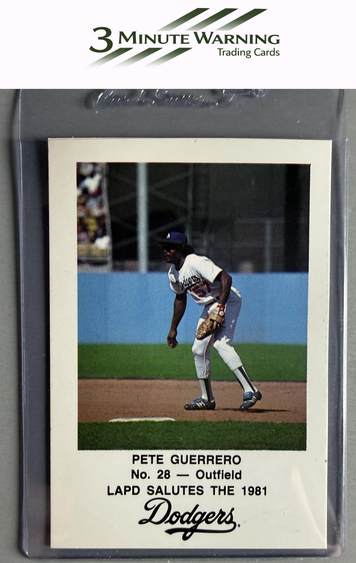 1981 Los Angeles Dodgers Police #NNO Pedro Guerrero