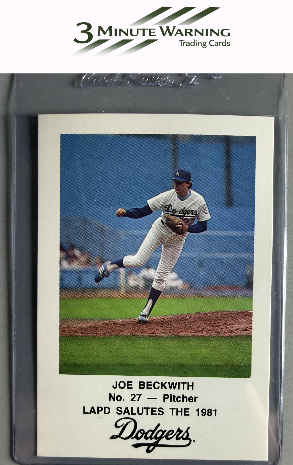 1981 Los Angeles Dodgers Police #NNO Joe Beckwith
