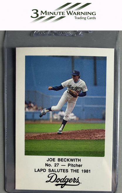 1981 Los Angeles Dodgers Police #NNO Joe Beckwith