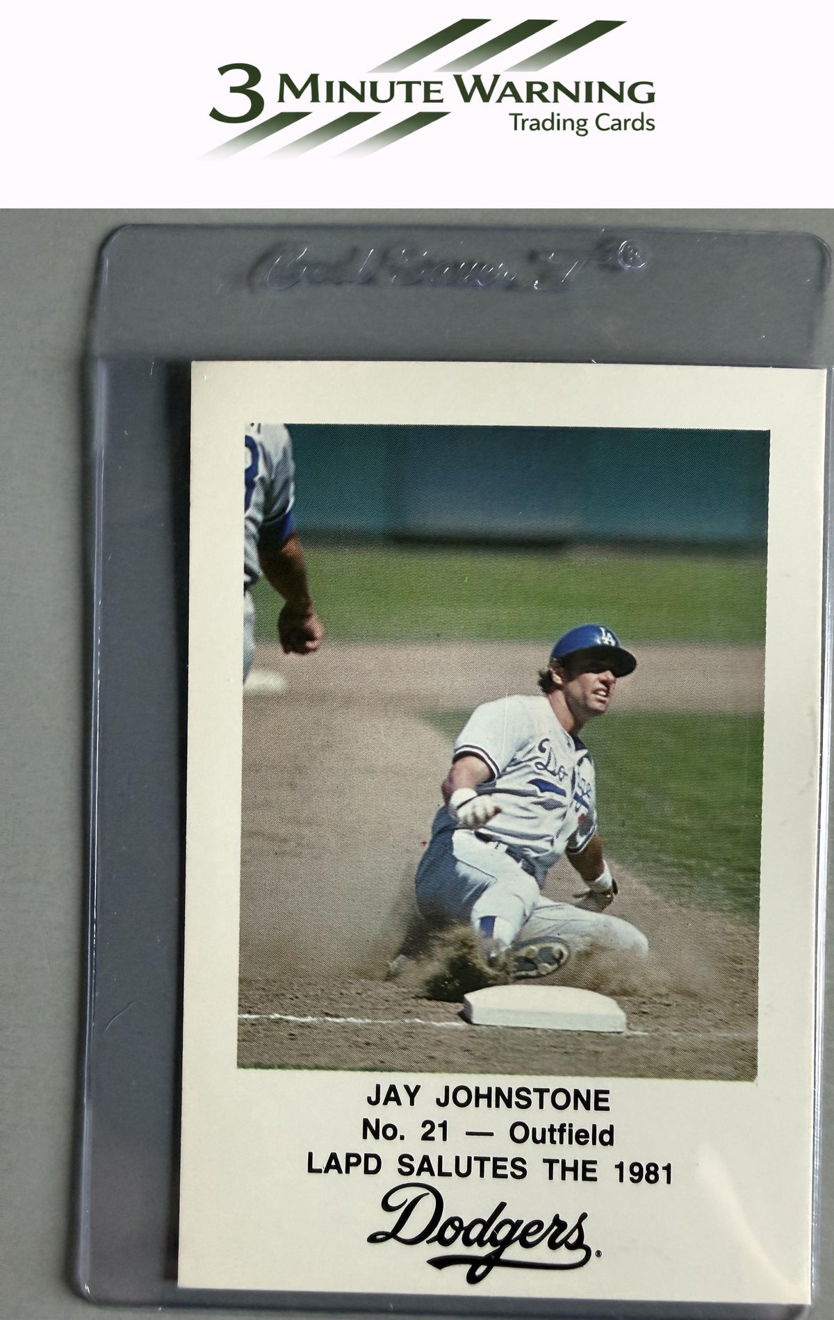 1981 Los Angeles Dodgers Police #NNO Jay Johnstone