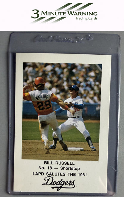 1981 Los Angeles Dodgers Police #NNO Bill Russell