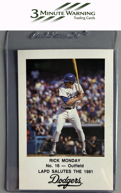 1981 Los Angeles Dodgers Police #NNO Rick Monday
