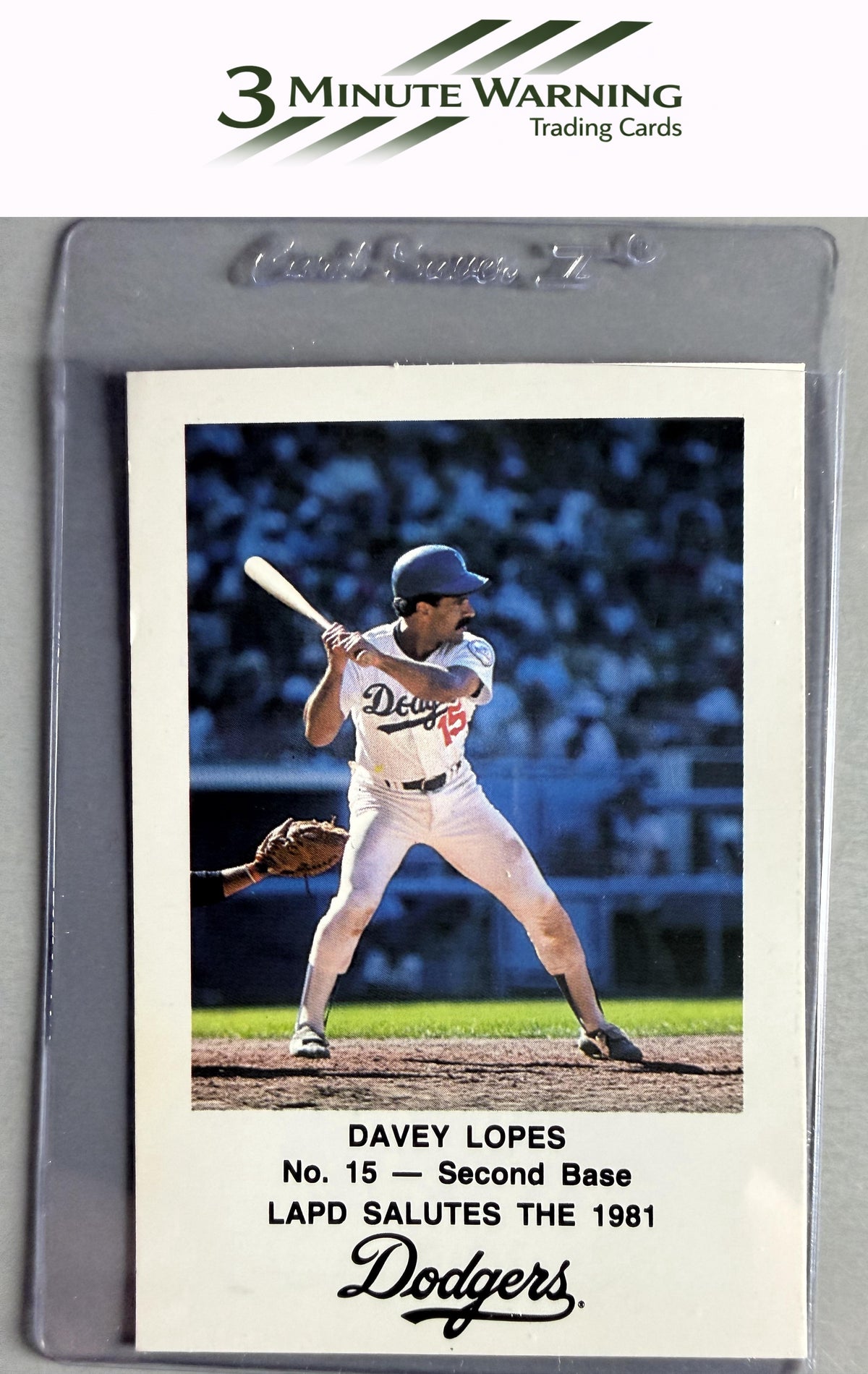 1981 Los Angeles Dodgers Police #NNO Ron Cey