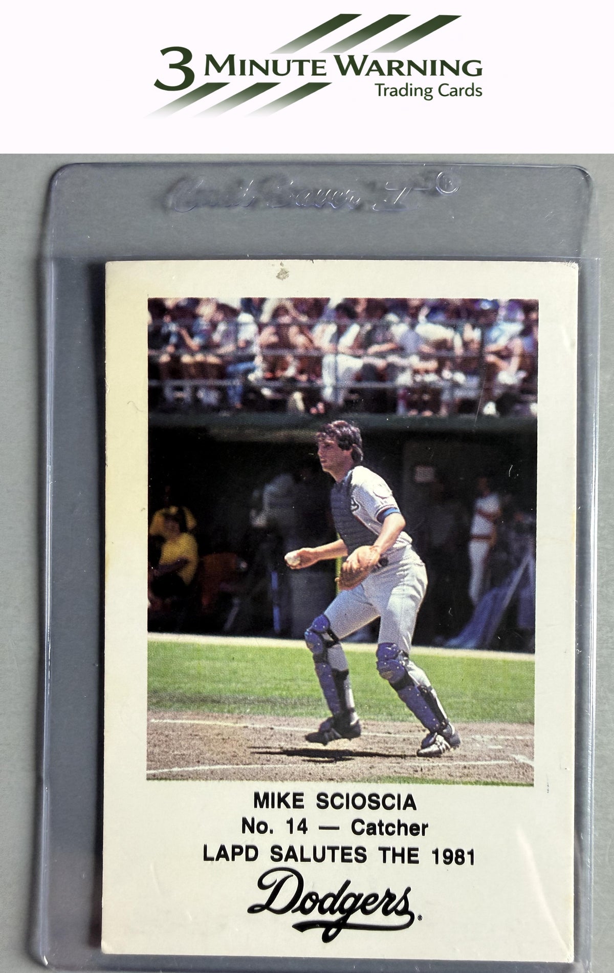 1981 Los Angeles Dodgers Police #NNO Mike Scioscia