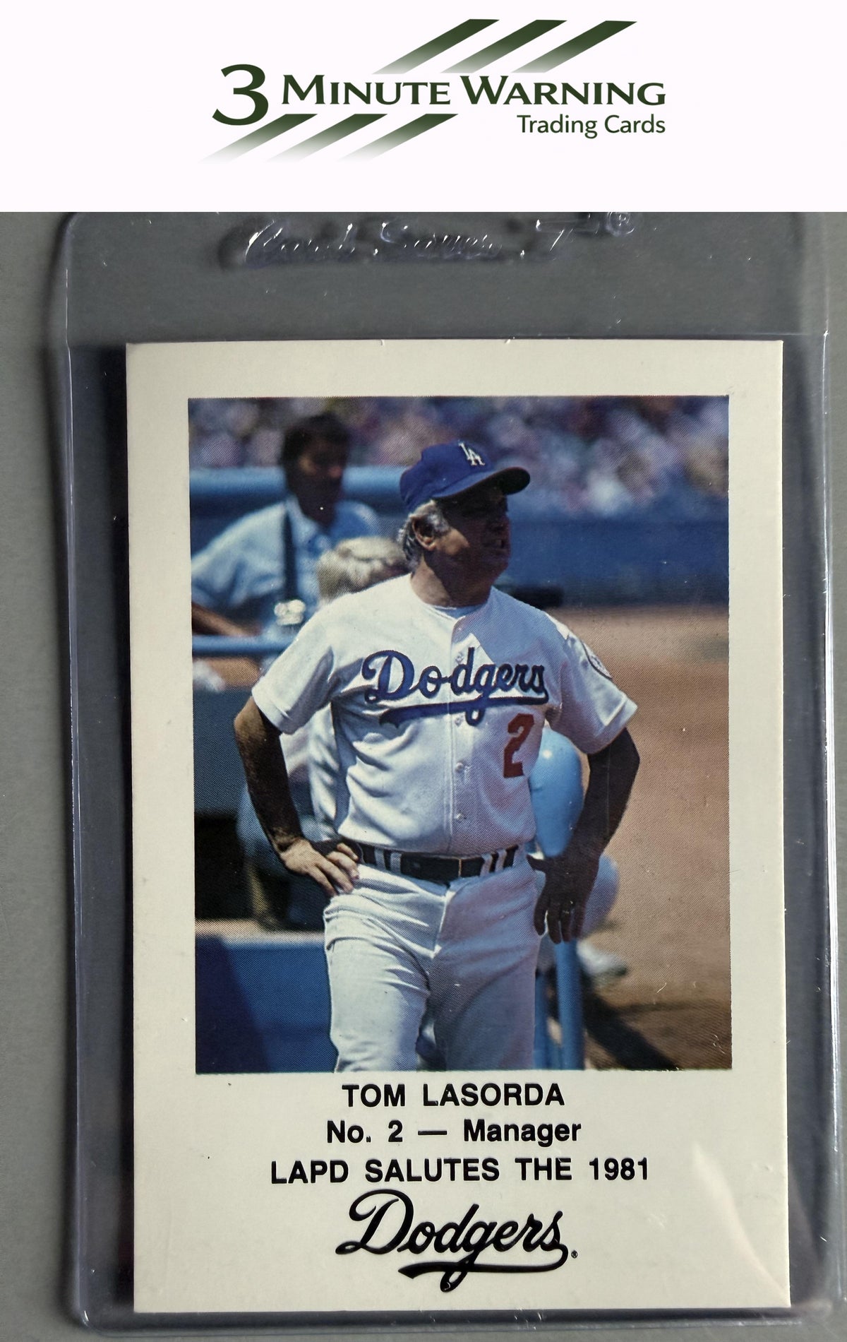 1981 Los Angeles Dodgers Police #NNO Tom Lasorda