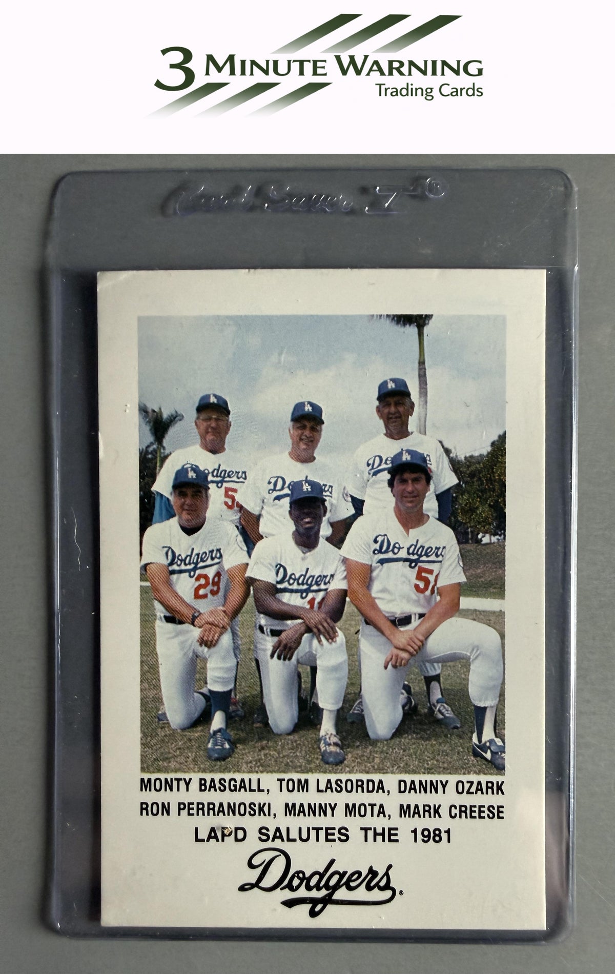 1981 Los Angeles Dodgers Police #NNO Coaches