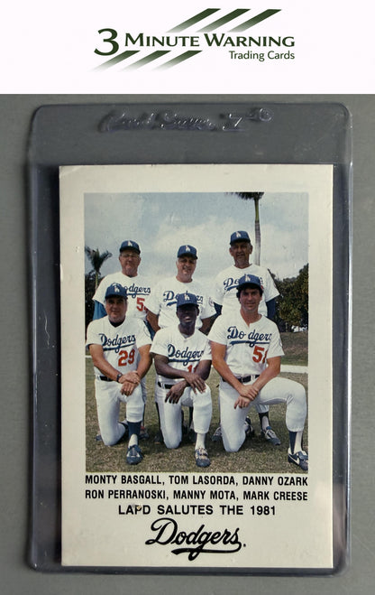 1981 Los Angeles Dodgers Police #NNO Coaches