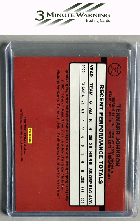 2023 Donruss #247b Termarr Johnson