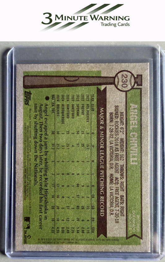 2025 Topps Heritage #230 Angel Chivilli